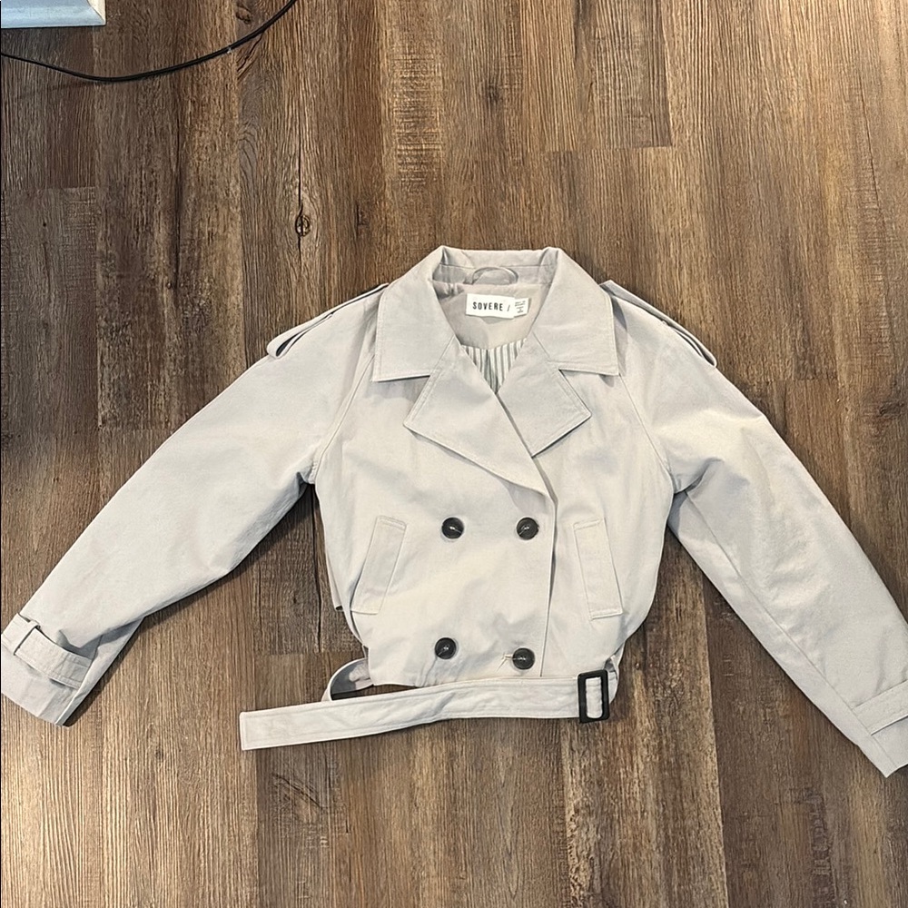 Women's Light Gray Trench Coat